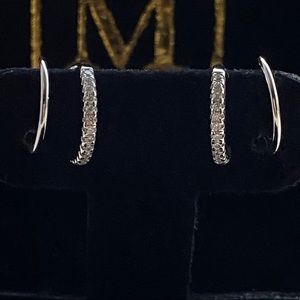 Maison Miru- Silver Comet Twirl Earrings